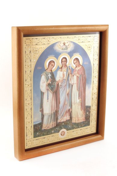Иконы Минодора, Нимфодора, Митродора святые икона (20 х 24 см, Софрино)