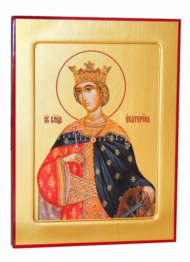 Иконы Екатерина икона на дереве (18 х 24 см)