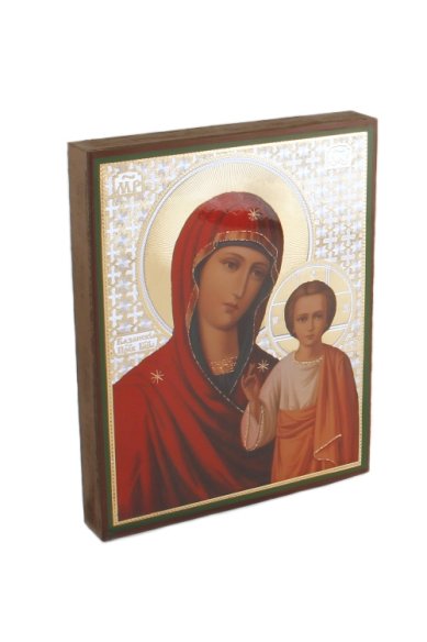 Иконы Казанская икона Божией Матери на дереве (13х16 см, Тиль)