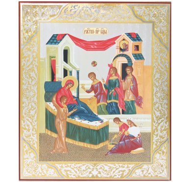 Иконы Рождество Пресвятой Богородицы икона на оргалите (33 х 40 см, Софрино)
