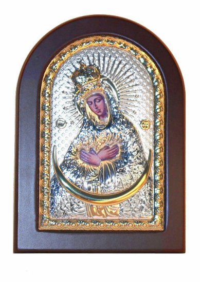 Иконы Остробрамская икона Божией Матери, греческое письмо, ручная работа (10 х 14 см)