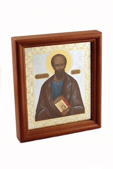 Иконы Павел апостол. Подарочная икона с открыткой День Ангела (13х16 см, Софрино)