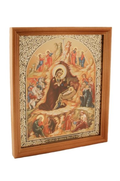 Иконы Рождество Христово икона под стеклом (20х24 см, Софрино)