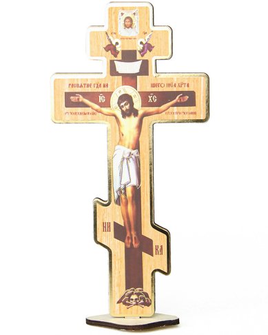 Утварь и подарки Крест настольный (прямой, 10 х 20,5 см)