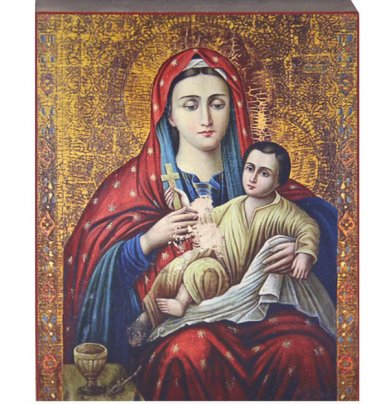Иконы Козельщанская икона божией Матери икона (12,5 х 15,8 см)
