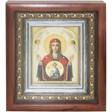 Иконы Знамение икона Божией Матери (17 х 19,5 см)