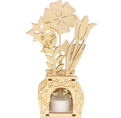 Утварь и подарки Сборная модель Вазочка-светильник с подсветкой «Весенние цветы»