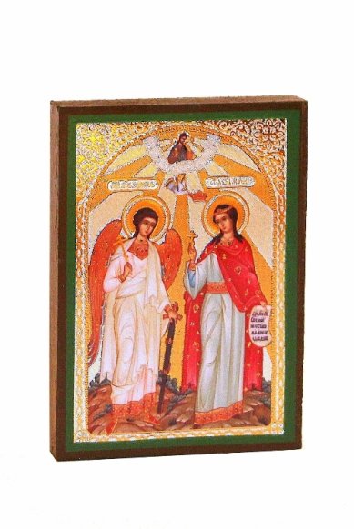 Иконы Марина св.вмц. и Ангел Хранитель (6,5х9 см, Тиль)