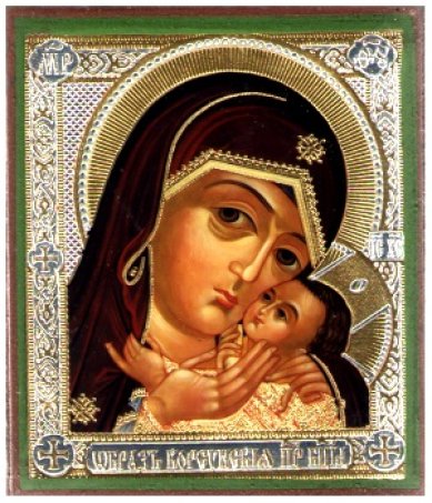 Иконы Корсунская икона Божией Матери на дереве (6х7 см, Тиль)
