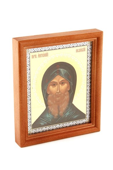 Иконы Антоний Великий мученик. Подарочная икона с открыткой День Ангела (13 х 16 см, Софрино)