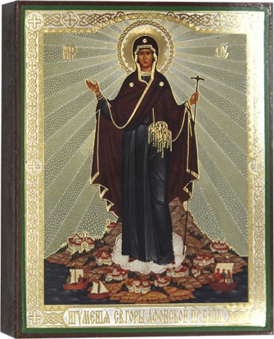 Иконы Игумения Святой горы Афонской, икона Божией Матери, 13 х 16 см