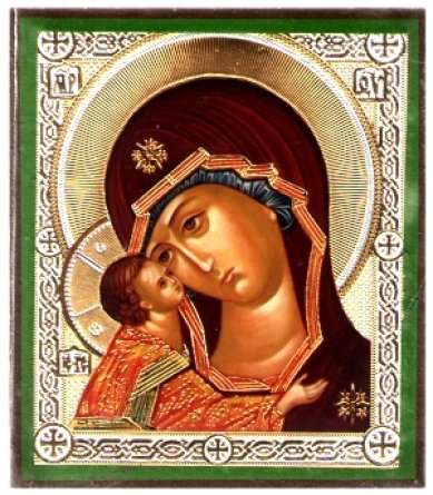 Иконы Игоревская икона Божией Матери на дереве (6х7 см, Тиль)