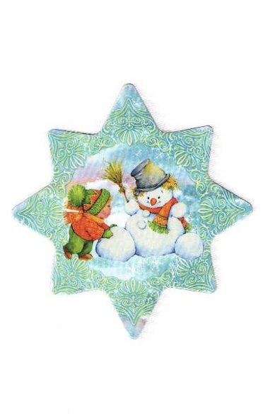 Утварь и подарки Магнит  «Рождество Христово» (Мальчик и снеговик)
