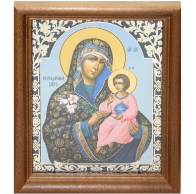 Иконы Неувядаемый Цвет икона Божией Матери (13 х 16 см, Софрино)