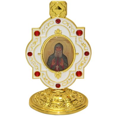 Иконы Икона на подставке с образом преподобного Гавриила (Ургебадзе)