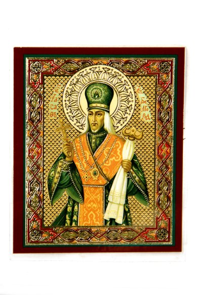 Иконы Иосаф Белгородский, святой икона ламинированная (6 х 9 см)