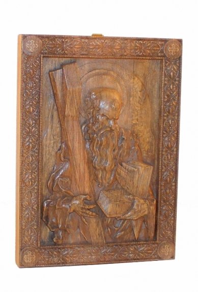 Иконы Андрей Первозванный икона на дереве, ручная работа (16х23см)