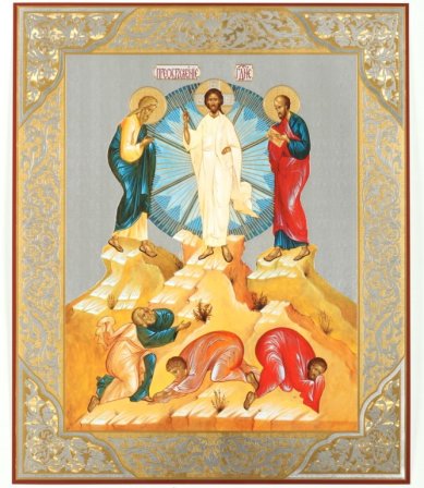 Иконы Преображение Господне икона на оргалите (33 х 40 см, Софрино)