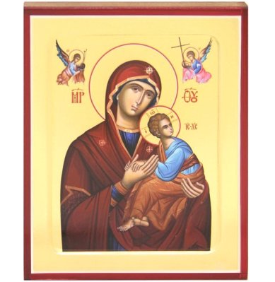 Иконы Страстная икона Божией Матери на дереве (12,5 х 16 см)
