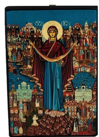 Иконы Четыре удела Пресвятой Богородицы, икона 28,5 х 40 см