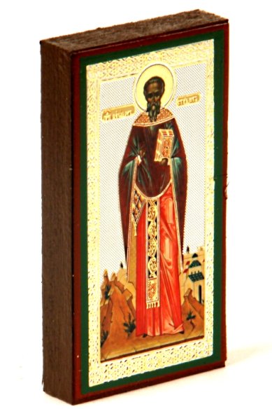 Иконы Феодор Студит преподобный икона на дереве (5х9 см, Тиль)