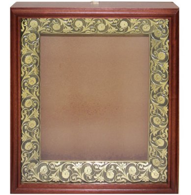 Утварь и подарки Киот пенал с рамкой «басма» (под икону размером 17,5 х 21 см)