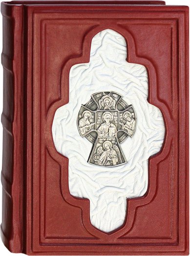 Книги Православный молитвослов (русский язык, металлический крест на обложке, кожа)