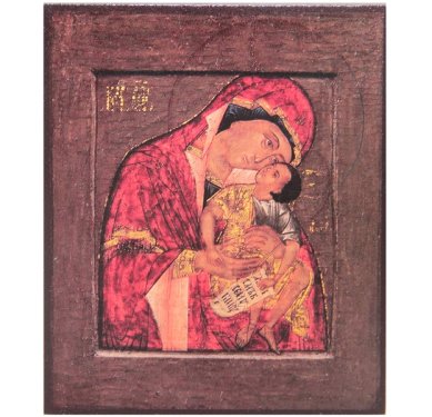 Иконы Взыграние Младенца икона Божией Матери (Угрешская) (10,5 х 12,5 см)