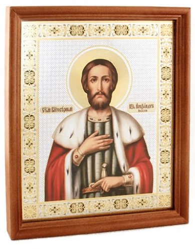 Иконы Александр Невский икона (20 х 24 см, Софрино)