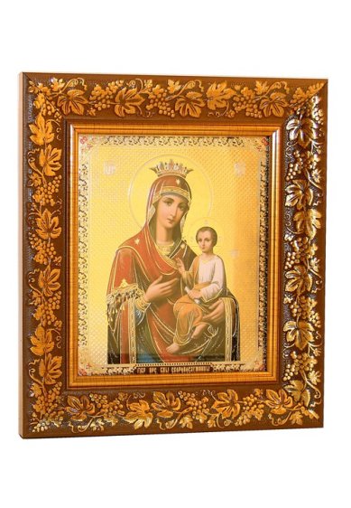 Иконы Скоропослушница икона Божией Матери, в рамке под стеклом (22 х 24,5 см)