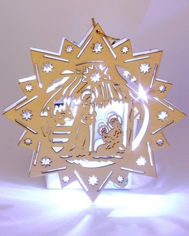 Утварь и подарки Рождественская композиция «Рождество Христово» (светильник)