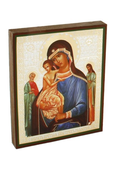 Иконы Трех радостей икона Божией Матери на дереве (13 х 16 см)