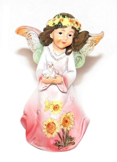Утварь и подарки Фигурка ангела с голубем (8,6 х 5 х 12,3 см)