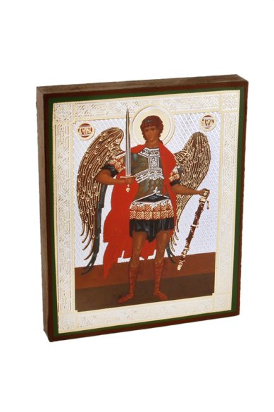Иконы Михаил Архистратиг икона на дереве (13х16 см, Тиль)