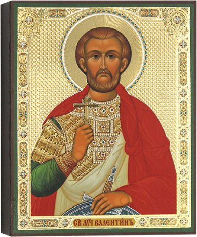 Иконы Святой мученик Валентин, икона 13 х 16 см