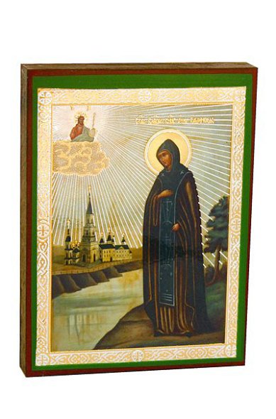 Иконы Анна Кашинская икона, литография на дереве (9 х 12 см)