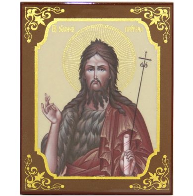 Иконы Иоанн Предтеча икона (9,8 х 12,3 см)