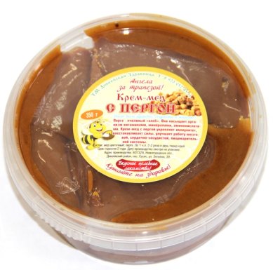 Натуральные товары Крем-мёд с пергой (350 г)