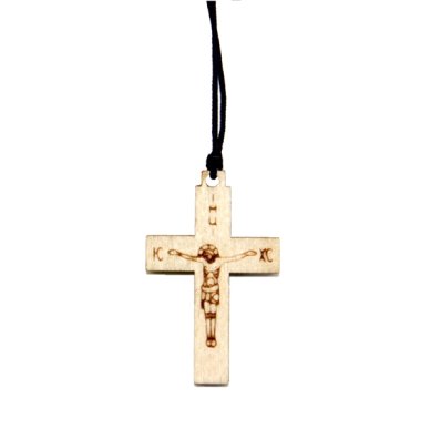 Утварь и подарки Крест нательный деревянный на шнурке (2 х 3,5 см)