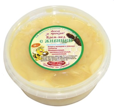 Натуральные товары Крем-мёд с живицей (350 г)