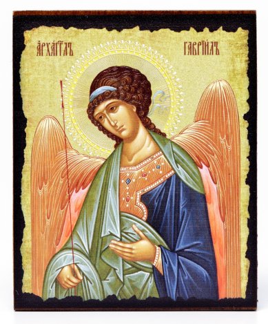 Иконы Гавриил Архангел икона на доске (9 х 11 см, Софрино)