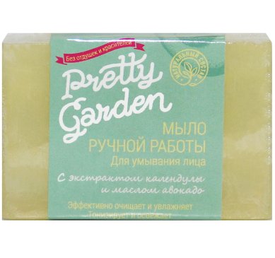 Натуральные товары Мыло для умывания кожи лица ручная работа (Pretty Garden, 85 г)