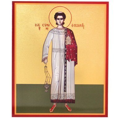 Иконы Стефан Первомученик архидиакон Апостол от 70-ти икона на дереве (17,2 х 20,8 см)