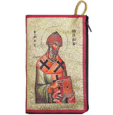 Утварь и подарки Сумочка-кошелек на молнии с изображением Спиридона Тримифунтского (Греция, 10  х 15,5 см)