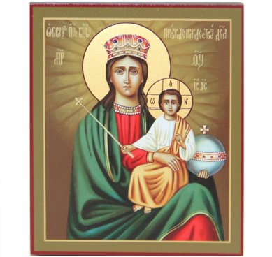 Иконы Прежде Рождества и по Рождестве Дева икона Божией Матери (8,7 х 10,3 см)