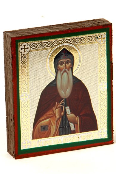Иконы Илия Муромец-Печерский икона на дереве (6х7 см, Тиль)