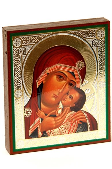Иконы Касперовская икона Божией Матери литография на дереве (9 х 10,5 см)