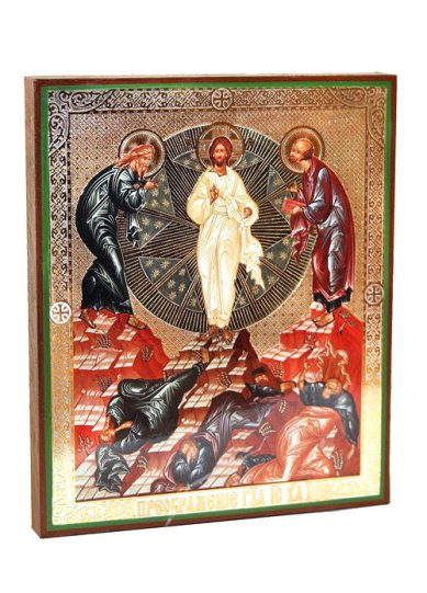 Иконы Преображение Господне икона, литография на дереве (18 х 21 см)