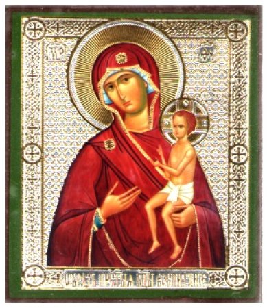 Иконы Воспитание икона Божией Матери на дереве (6 х 7 см)
