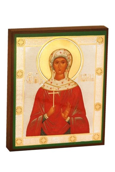 Иконы Наталья святая мученица икона, литография на дереве (9 х 11 см)
